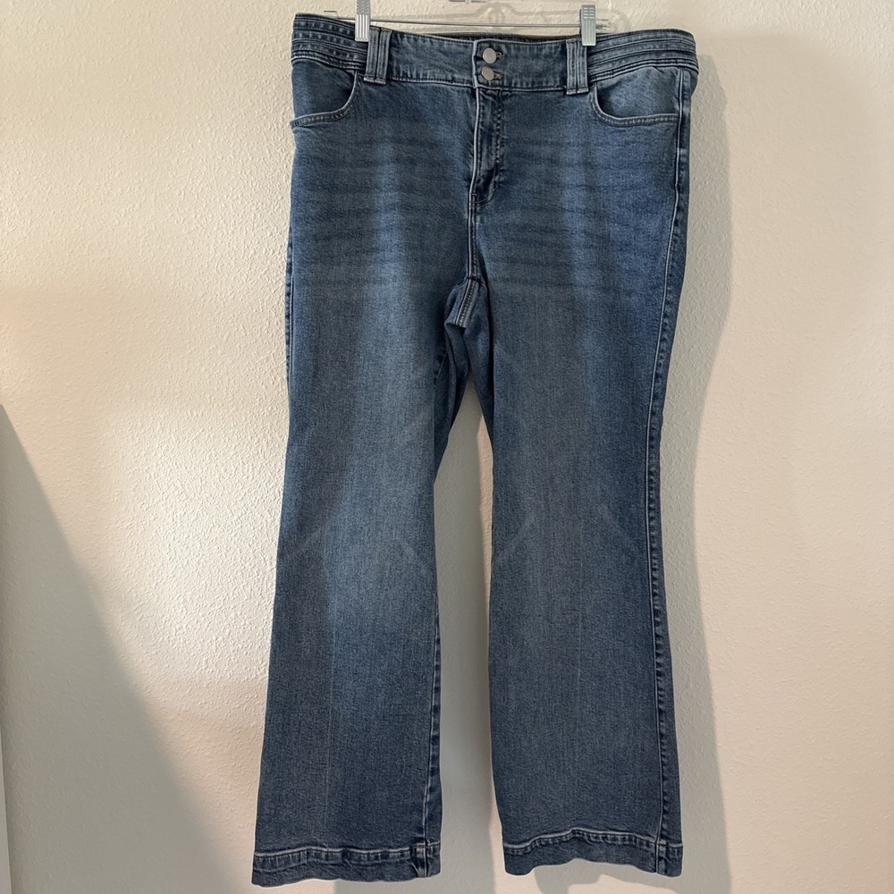 Talbots Flare Leg High Waist Jean Size 16W Boho